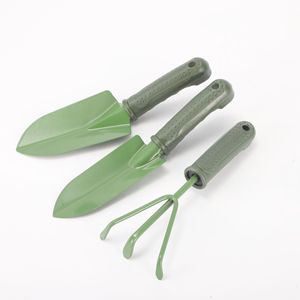Gardening Three Piece Set Wide Shovel Narrow Shovel And Three Prong Rake Ergonomic Handle For Home Gardening Manual Tool - Product Image 1