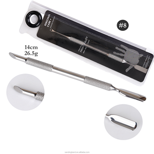 Di fascia alta 420 acciaio inox Push doppio lato rimozione unghie esfoliante pala per <span class=keywords><strong>Manicure</strong></span> cuticola strumento confezione individuale arte Nail <span class=keywords><strong>Pusher</strong></span> - Product Image 5