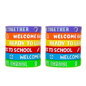 Custom Logo <b>Red</b> Ribbon Hiv Prevention Silicone Health Promotion Awareness Rubber <b>Bracelet</b> for Event Use - Product Image 4