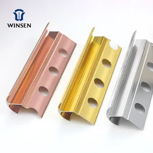 WINSEN Modern stil çoklu şekil duvar paneli Metal dış açı köşe kenar alüminyum fayans döşeme