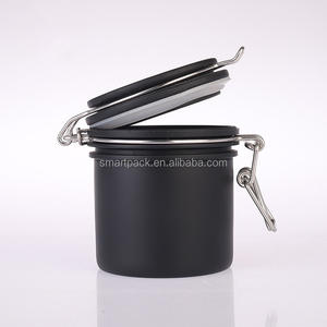 Pot <span class=keywords><strong>Kilner</strong></span> en plastique PET de haute qualité 200ml noir cosmétiques soins de la peau Gel Lotion emballage Clip Top Jar - Product Image 3