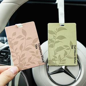 Aromatizante para Auto con Fragancia de Té Oriental, Natural, de Larga Duración, Tarjeta Perfumada Colgante, Zhejiang HF1120 - Product Image 3