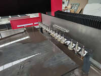 Machine de chanfreinage de chants de pierre haute précision à 9 broches avec contrôle PLC pour le profilage de dalles de marbre et de granit 3015