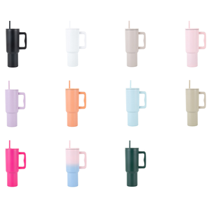 Custom Logo 40oz 30oz 20oz 20 40 oz Wholesale Bulk Double Wall Vacuum Insulated 304 Stainless Steel <b>Tumblers</b> with <b>Straw</b> and Lid - Product Image 5