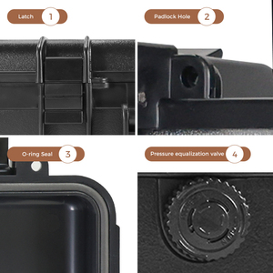 Fornitura di Fabbrica Scatola di Sicurezza Impermeabile IP67 in Plastica Rigida ABS per Orologi <span class=keywords><strong>Invicta</strong></span> Valigetta Portadocumenti per Orologi - Product Image 5