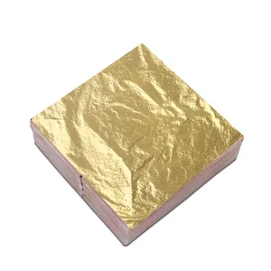 Hot selling product gold leaf sheet16*16cm for print decorative art ceramic decoration imitation gold silver copper leaf