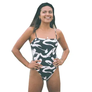 Bañador estampado de moda, ropa de playa de talla grande, traje de baño de una pieza, 2021