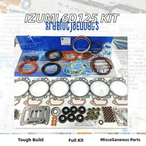 Repuestos Originales IZUMI para Motores de Excavadoras 6D125 6150-31-2110 6150-31-2012 6150-32-2110 Kit de Juntas de Reparación para KOMATSU - Product Image 2