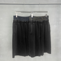 Nouvel ensemble personnalisé pour homme : T-shirt court à manches courtes, coupe boxy, délavé à l'acide, contrastant, motif camouflage, et pantalon vintage camouflage à double ceinture