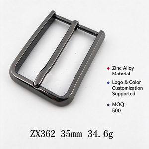 High Quality Rounded Frame Heavy Zinc Alloy Pin <b>Buckle</b> Anti Corrosion Custom Plating <b>Buckle</b> for Formal <b>Belt</b> Garment Accessories - Product Image 3