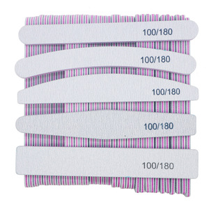 Lime à ongles professionnelle en gros, double face 100/180, personnalisable avec logo OEM, lime à ongles zébrée haut de gamme - Product Image 6