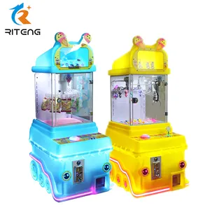 Riteng precio bajo de monedas Mini máquina de garra muñeca de plástico Arcade Mini grúa máquina garra para la venta