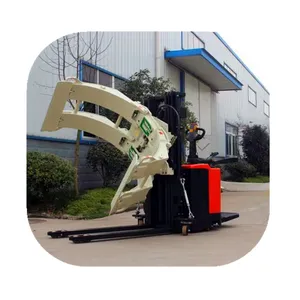 forklifts truck electric attachment fabric roller holding truck metal roll pipe lifting handling electrical appliances stacker
