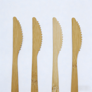 Cuchillos de Bambú 100% Compostables y Ecológicos, Cuchillo de Bambú Desechable Resistente de Longitud Regular <span class=keywords><strong>para</strong></span> Empresas de Catering de Aerolíneas - Product Image 2