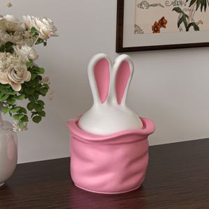 Nuevas Ideas: Molde de Silicona de Conejo de Pascua Poppy <span class=keywords><strong>para</strong></span> Tarro de Almacenamiento, Yeso de Aromaterapia DIY <span class=keywords><strong>para</strong></span> Adorno de Vela - Product Image 2