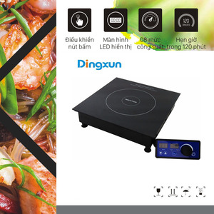 เตาเหนี่ยวนำในตัวแบบพกพา5000W สีดำพร้อมเตาเดี่ยวสำหรับใช้ในครัวเรือนโรงแรม - Product Image 3