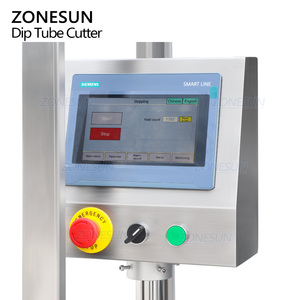 เครื่องตัดปลายท่อแบบแบนรูปตัววี ZONESUN ZS-JG25 อัตโนมัติ ขับเคลื่อนด้วยเซอร์โว สำหรับฝาปั๊มพ่นน้ำหอมพลาสติก - Product Image 2