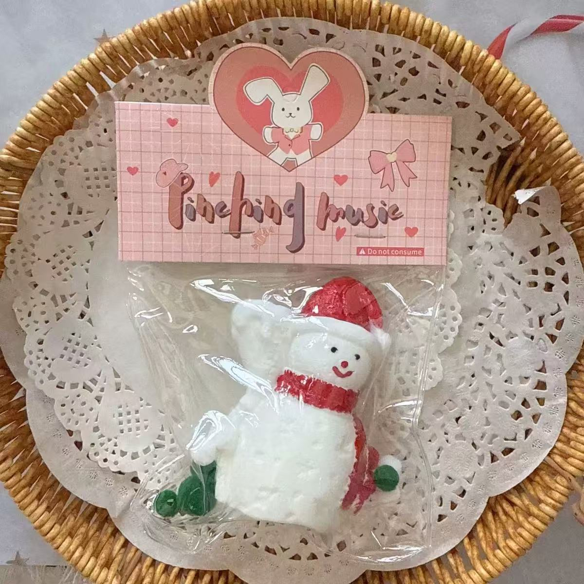Série Noël - Écharpe Bonhomme de neige [Rouge]