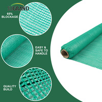 Vert foncé jardin parasol toit Portable Hdpe matériel coupe-vent pliant filet pour serre ombre filet