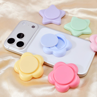 Autocollant floral pour dos de téléphone portable, blush, fard à paupières, rouge à lèvres, baume à lèvres, étui, pot cosmétique