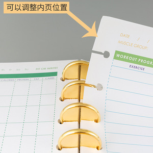 Clip a Fungo in Oro Massiccio da 19, 24, 8, 32, 35 mm per Quaderni, Clip Grande in Plastica per Quaderni <span class=keywords><strong>ad</strong></span> <span class=keywords><strong>Anelli</strong></span> - Product Image 4