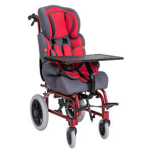 Sedia a rotelle manuale regolabile con schienale alto per bambini con paralisi cerebrale forniture per il trattamento di riabilitazione - Product Image 1