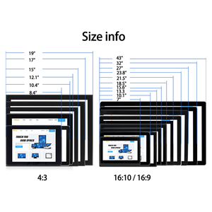 Công nghiệp IP65 không thấm nước chống bụi điện dung cảm ứng đa điểm chống chói 7-55 inch màn hình cảm ứng độ sáng cao 1000nits tùy chọn - Product Image 2