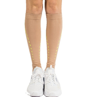 Chaussettes de compression 15-20 mmHg pour le cyclisme, la remise en forme, la course à pied, le rugby, le basketball, les athlètes, avec logo personnalisé, manchon de compression pour mollets