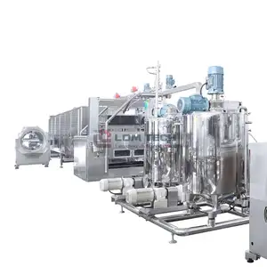 15000pcs/h 150KG Per Hour Jelly Vitamin 2 Colour Layer Cooling Center Filling Gummy Bear Candy Making Machine