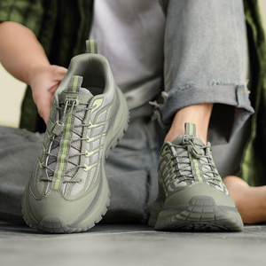 Zapatillas Deportivas Ligeras para Hombre con Amortiguación, Parte Superior de Malla, Cierre con Cordones/Deslizables, Entresuela Antideslizante de EVA y Forro de Algodón para Todos - Product Image 4