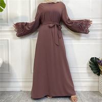 Abaya musulmane de luxe style Dubaï, grande taille, en polyester, longueur au sol, tissu doux de haute qualité, robe islamique traditionnelle