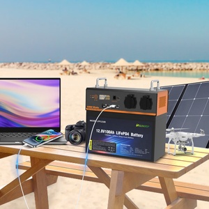 Rechargeable Lithium Battery 12v 100AH 1280WH With <b>Solar</b> <b>Generator</b> Portable 1000w 110V 220V Output LFP12100 Portable Power Stati - Product Image 4