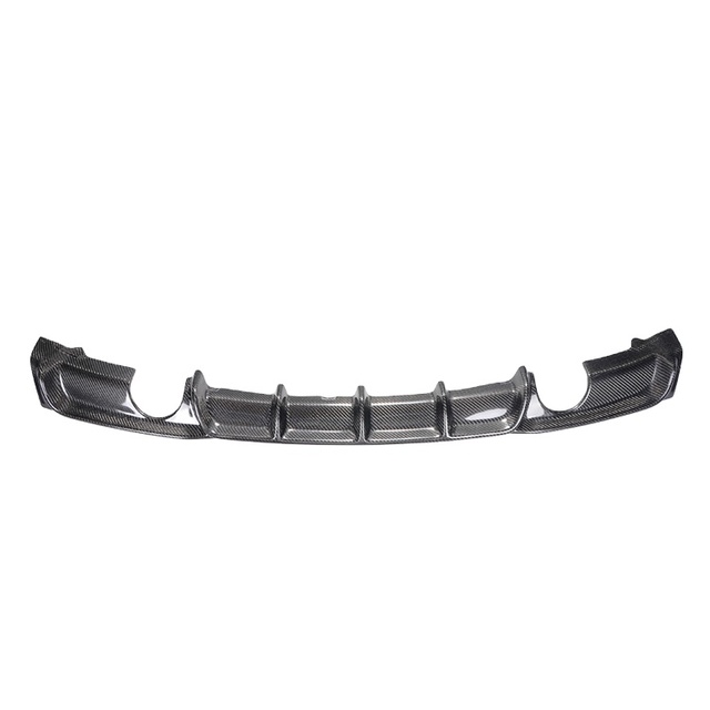 For BMW 3 Series F30 Carbon Fiber MT Style Rear Bumper Diffuser Quad Tips 2012-2016