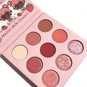 Paleta de Sombras de Ojos de 9 Colores, Altamente Pigmentada, Mate, Brillante, Maquillaje de Marca Privada, Logotipo Personalizado - Product Image 5