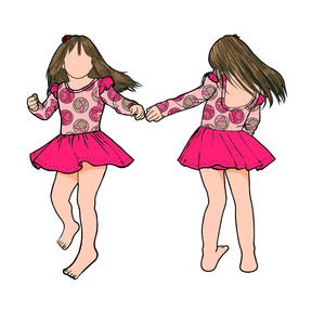 Ga-24 Baby Factory Personalización Peplum Leo para Niñas, Mono de Verano con Estampado, Detalle de Cuerda, Burbuja, Tirantes Ajustables con Hebilla y Dobladillo de Falda - Product Image 3