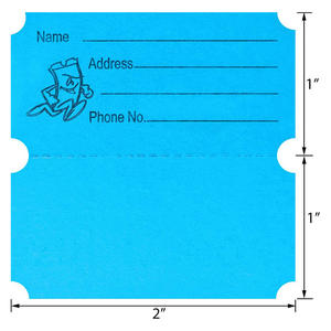 Groothandel Kleurrijk Evenementticket Blanco Loten Dubbele Rol Voor Eerlijke Carnavalsspelen Schoolactiviteiten - Product Image 4