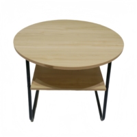 Table basse en bois minimaliste à double niveau, best-seller, avec rangement
