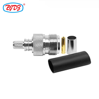 Fabricant de connecteur femelle à sertir de type N pour câble LMR-240 LMR240 H-155 RG59 4D-FB connecteurs coaxiaux coaxiaux RF broche à souder