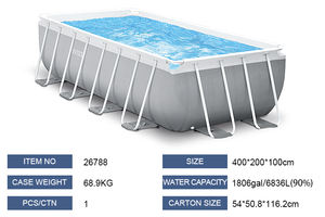 <span class=keywords><strong>Piscine</strong></span> <span class=keywords><strong>hors</strong></span> <span class=keywords><strong>sol</strong></span> <span class=keywords><strong>rectangulaire</strong></span> Intex 26788 avec structure métallique originale, <span class=keywords><strong>piscine</strong></span> à cadre en acier, <span class=keywords><strong>piscine</strong></span> en <span class=keywords><strong>aluminium</strong></span> - Product Image 2