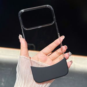 Funda protectora transparente de lujo 2 en 1 creativa para Apple 17promax para <span class=keywords><strong>iPhone</strong></span> 16 <span class=keywords><strong>14</strong></span> 15 con funda de agarre de teléfono de empalme - Product Image 5