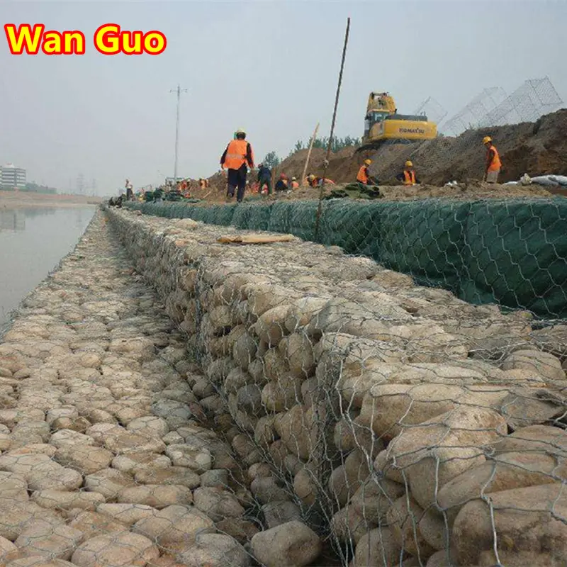 Quick Delivery 2m X 1m X 1m Weave Hot Dipped Galvanized Stone Gabion
