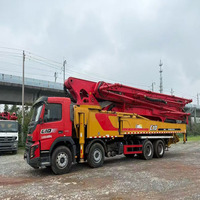 Pompe à béton Sany d'occasion sur châssis Volvo 2020 Euro V, faible nombre d'heures de fonctionnement, entièrement révisée, prête pour la construction mondiale