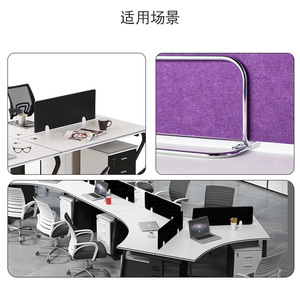 Desktop Baffle Clip Aluminum Alloy L Shaped T Shaped Screen Fixing Glass Clip For Commercial Use - Product Image 4
