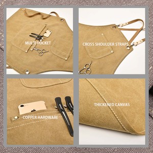 Tablier en toile épaisse pour hommes pour le travail pour boulangerie <span class=keywords><strong>café</strong></span>-restaurant horticulture menuiserie emplois de restaurant - Product Image 5