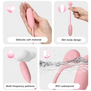 IPX7 Waterproof Small Egg Shape <strong>Mini</strong> Wearable Bullet <strong>Vibrator</strong> For Women - Product Image 2