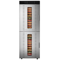 Machine de déshydratation commerciale à 40 couches pour fruits et légumes, avec moteur, en acier inoxydable 304, capacité de 30-60 kg/lot