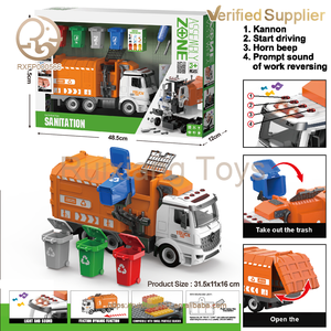 2026 Meilleures ventes pour enfants : Jouets voitures de tri <span class=keywords><strong>des</strong></span> déchets urbains à démonter soi-même, à inertie, avec son et lumière, pour le recyclage <span class=keywords><strong>des</strong></span> déchets - Product Image 3