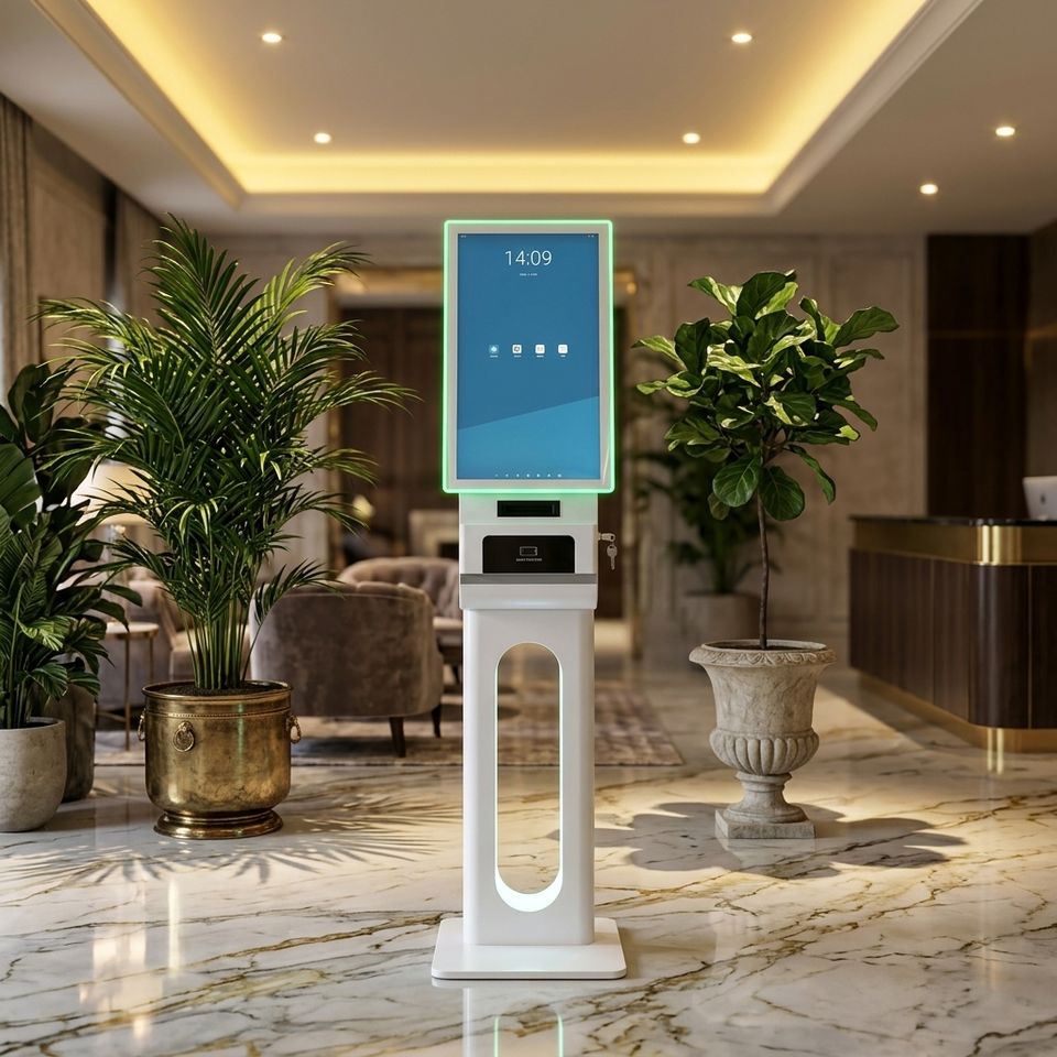 Vertical Self-service Terminal with Integrated Barcode Scanning and ...