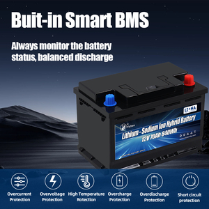 Công nghệ mới LFP-NA lai pin 12V 12.8V 70Ah cao c-tỷ lệ <span class=keywords><strong>Lithium</strong></span> và Natri Ion pin cho xe bắt đầu cranking - Product Image 4