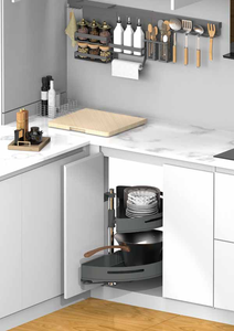 Storking, nuevo diseño, esquina mágica giratoria de dos niveles, carrusel de esquina ciega de 180 grados, armarios de <span class=keywords><strong>cocina</strong></span>, cajones, almacenamiento de Metal - Product Image 3